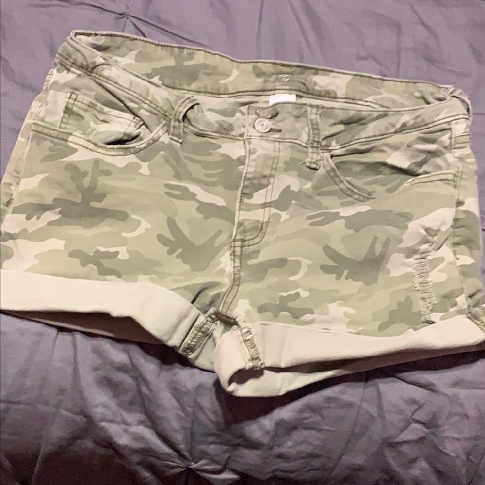 Green shorts